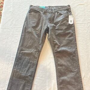 VISSLA Dark Gray Corduroy Pants for Men